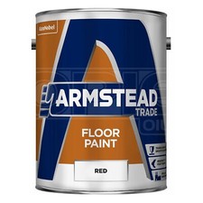 Red Trade Floor Paint - 5 Litres - Professional Quality - Armstead 5218612