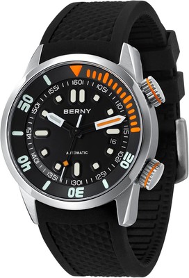 BERNY Watch Automatic Compressor Diver V3-AM339M Men's Black BERNY Watch Automatic Compressor Diver V3-AM339M Men's Black