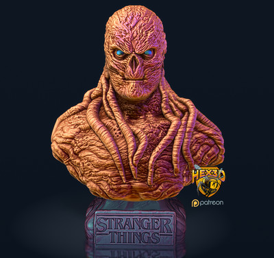 Vecna - 3D-gedruckt - Harz - Büste - Hex3D - unlackiert - 100 mm