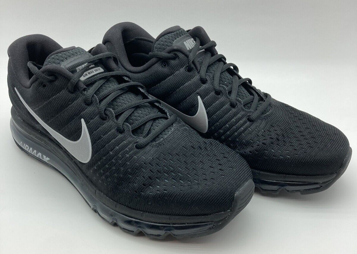 Nike Air Max 2017 Low Triple Black 849559-004 Mens Size 7.5