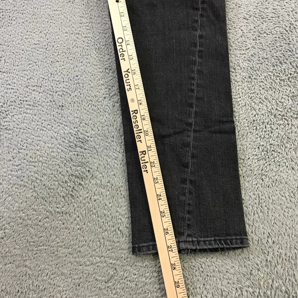 Pantalones de mezclilla G2U Toteme para mujer 25 x32 costura retorcida negros informales damas Foto 4 de 4