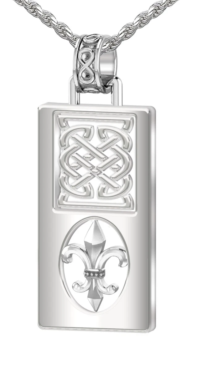 Vadmans Collana Nodo Celtico Con Peridoto - Argento Sterling 925, Gioiello Donna Uomo, Catena 45 Cm + 5 Cm, Regalo In Confezione
