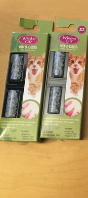 WHISKER CITY KITTY CAPS  SIZE  XS, LOT OF 8 Boxes