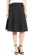 Women's Nic Zoe Summer Fling Linen Blend Skirt, Size 12 6 - Black 11/15