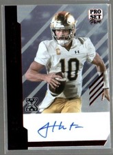 Sam Hartman 2024 Leaf Pro Set Retro Red RC Auto 5/5 Notre Dame Fighting Irish