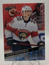Aleksi Heponiemi 2020-21 Upper Deck Extended Series #716 Young Guns Rookie Card. rookie card picture