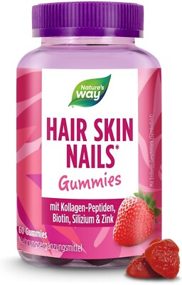 Biotin Gummibärchen hochdosiert für Haut Haare Nägel -Vitamine mit Biotin 60 Stk