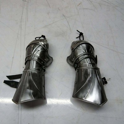 Medieval Gauntlets Armor Metal Plate Pair Set of 2 Gloves Knight x-mas gift item