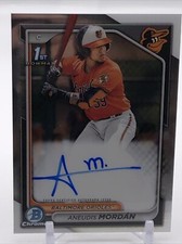 2024 Bowman Chrome Prospect Auto Aneudis Mordan #CPA-AMO Auto Baltimore Orioles