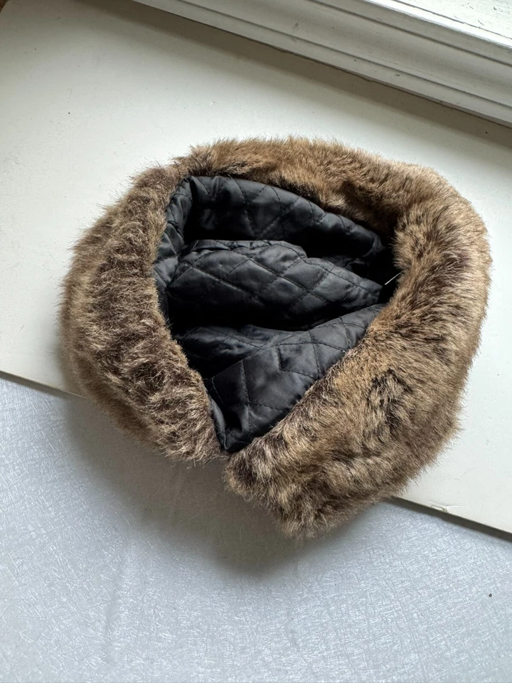 De colección Años 90 D&Y Aviador/Piloto Cuero y Piel Sintética Trampero Gorra Sombrero Talla Única Foto 2 de 4