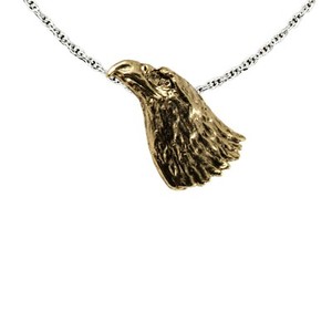 Authentic Creative Pewter Designs Bald Eagle Head Bird Necklace & Pendant, B050PEN