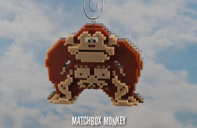 Esel Kong 8 Bit Maßgefertigt Weihnachten Ornament Nintendo Super Mario Bros DS
