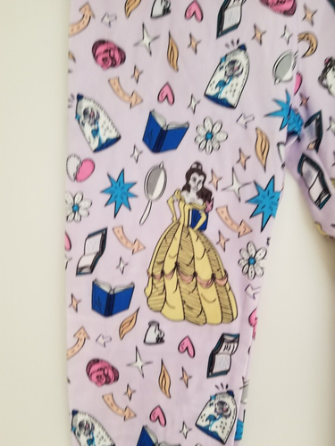 Girl's Lavender Princess Graphics Leggings/ Jeggings NWOT Size 5 T #48 - Picture 2 of 6