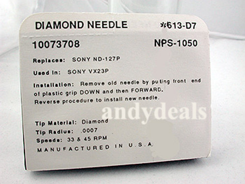 Plattenspieler-Nadel Für SONY ND-127D ND-127P VX-23P HP-221 HP-222 HP-223 HP-224