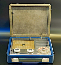 Vintage Valve Radio  PYE P114BQ  Suitcase Portable c.1957 Chrome/blue