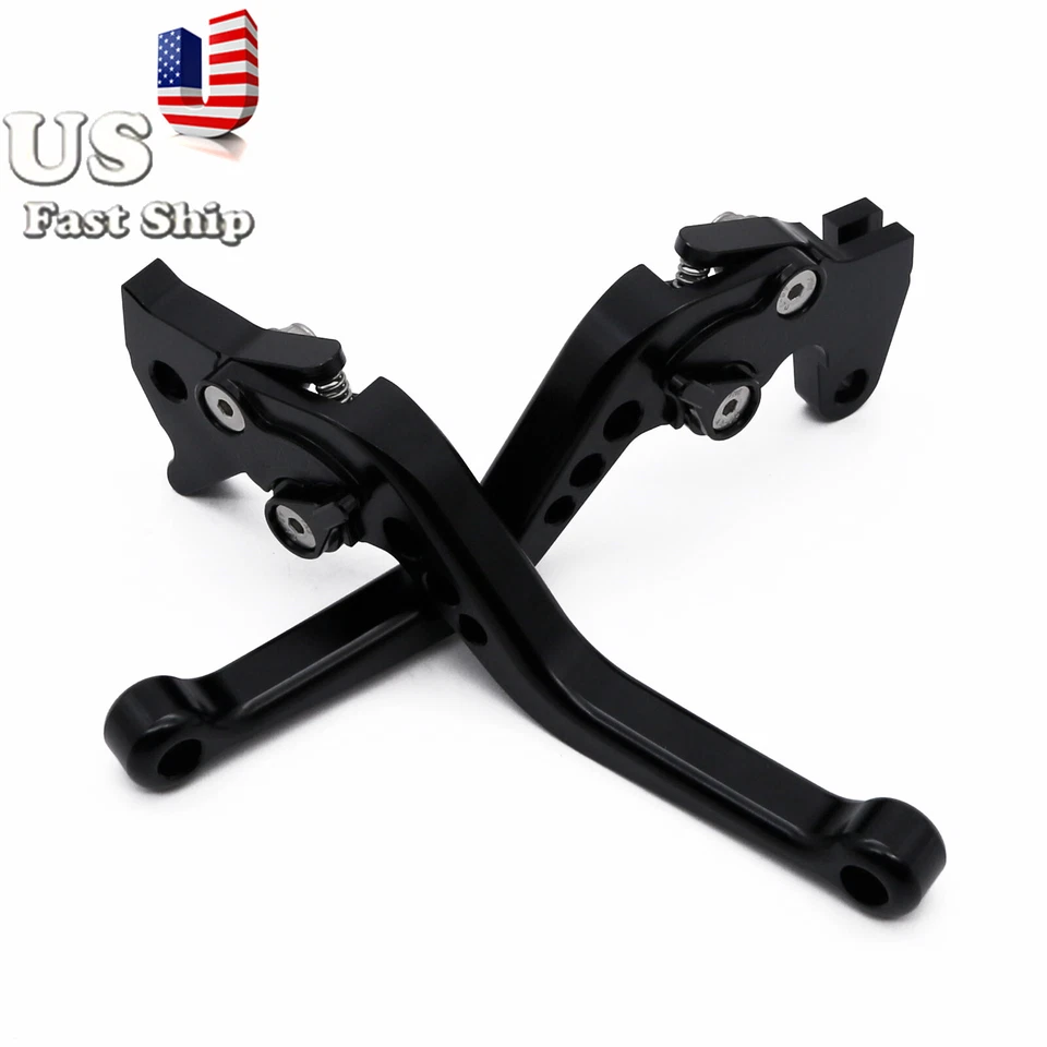 For Aprilia DORSODURO 750 2008-2016 CNC Black Short Brake Clutch Levers Handle - Image 2 of 4