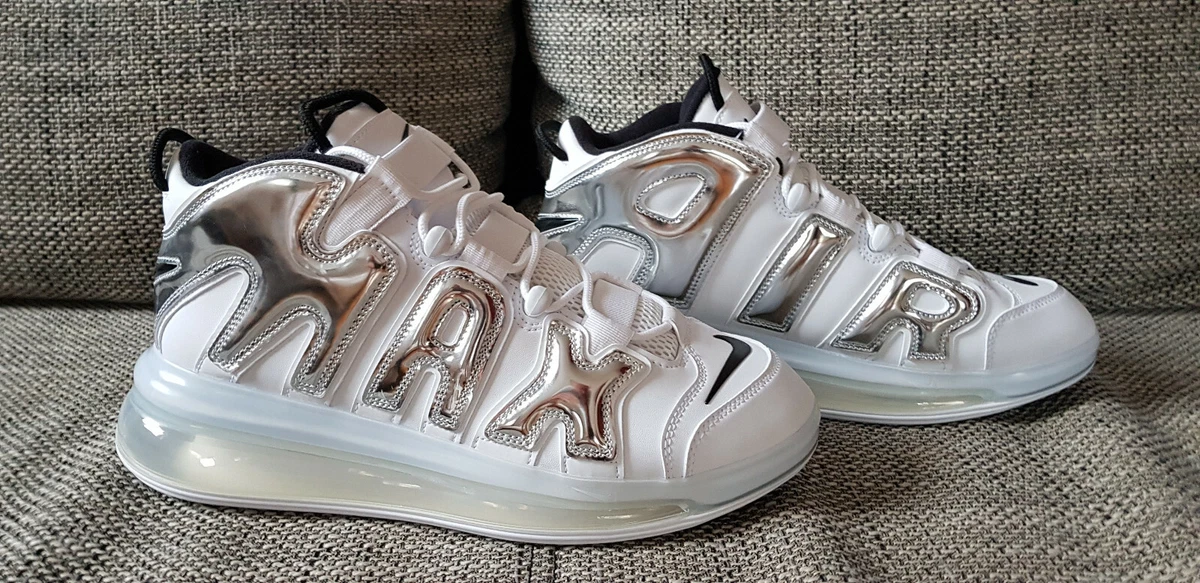 Original Nike Air More Uptempo 720 QS Gr. 46 wei chrome NEU
