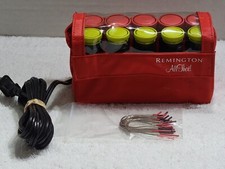 REMINGTON ALL THAT 8 TRAVEL HOT ROLLERS IN 2 SIZES WITH CASE  CLIPS EUC H10-15