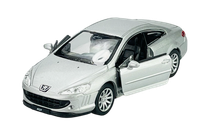 Welly Peugeot 407 Silber 1:34 Die Cast Metal Neu Im Kasten