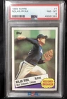 Nolan Ryan 1985 Topps #7 Record Breaker Baseball Card PSA 8 Near Mint-Mint