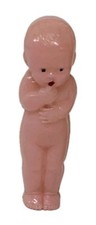 Vintage Hard Plastic Kewpie Type Doll