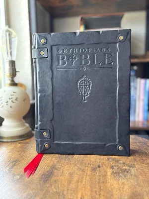 Ethiopian Bible In English Premium Goatskin Leather Rebound Book of Enoch HC - Image 1 of 4