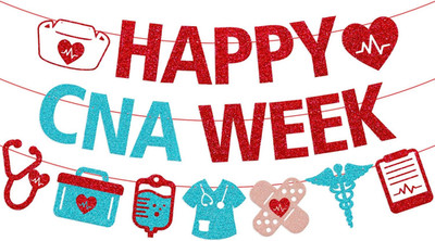 Happy CNA Week Banner CNA Appreciate Week Party Decorations We Love Our CNAS Tha