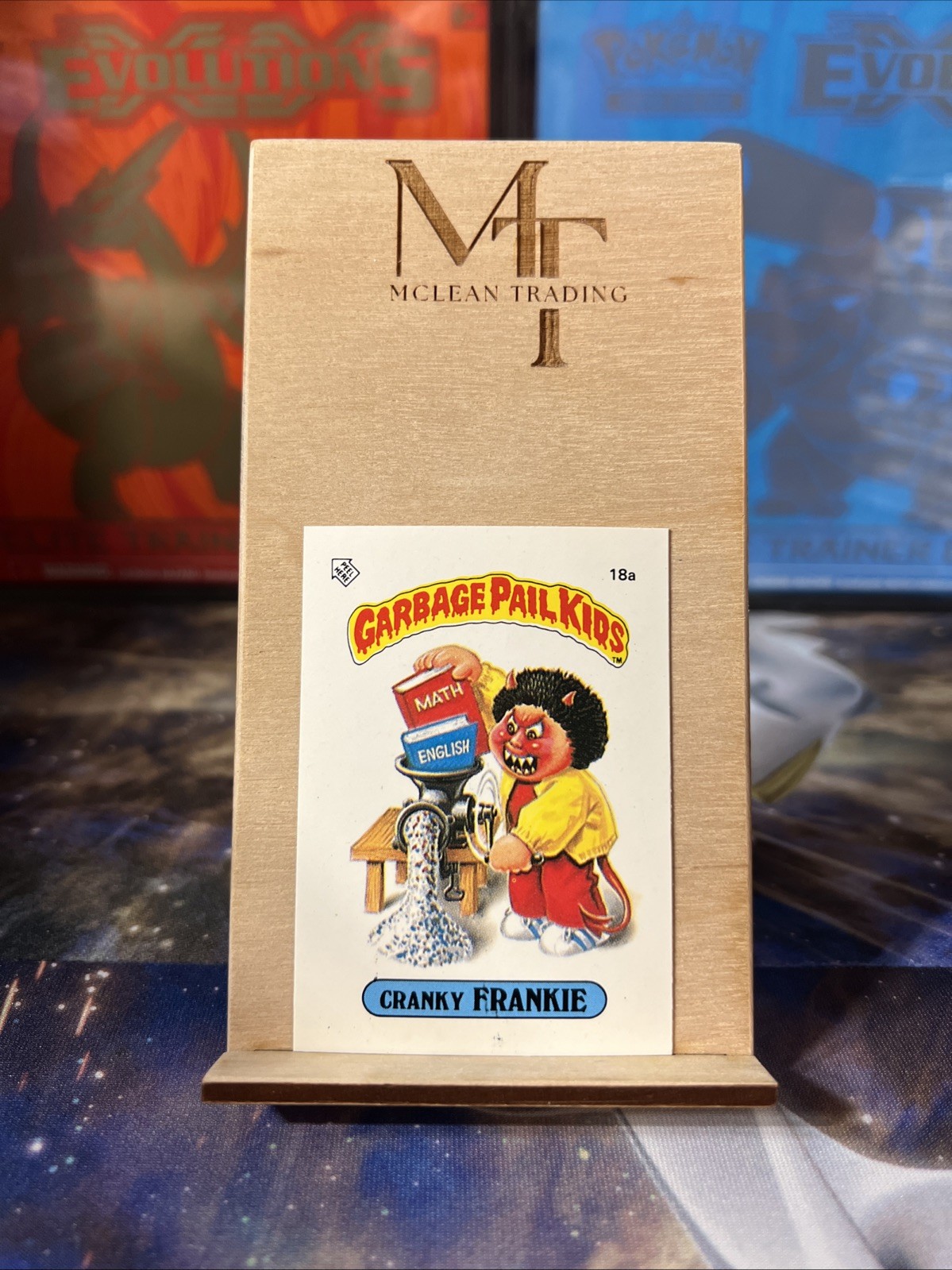 1985 Topps Garbage Pail Kids Cranky Frankie No. 18a Mini