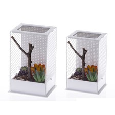 Reptile Feeding Box Insect Breeding for Case Plastic Habitat for Spider Mantis