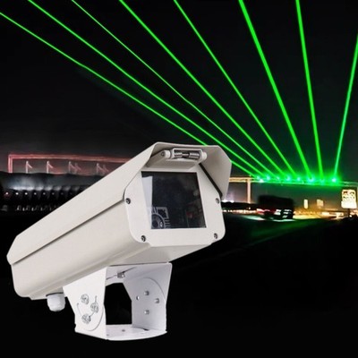 Wasserdichte Tierabwehr Lampe mit Grünem LED Licht für Marder Waschbär Katze
