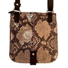 Banana Republic Snakeskin Pattern Mini Leather Crossbody