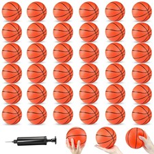 12 Pack Mini Basketball Ball, 4 Inch Small Basketball Set for Toddlers Kids 12
