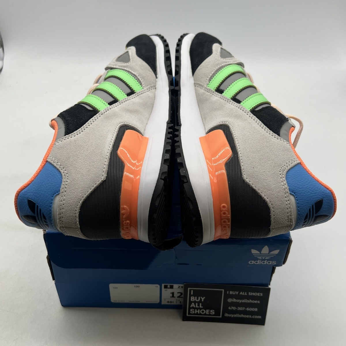 Size 12 - Adidas ZX 750 White Beam Green Orange for sale online | eBay