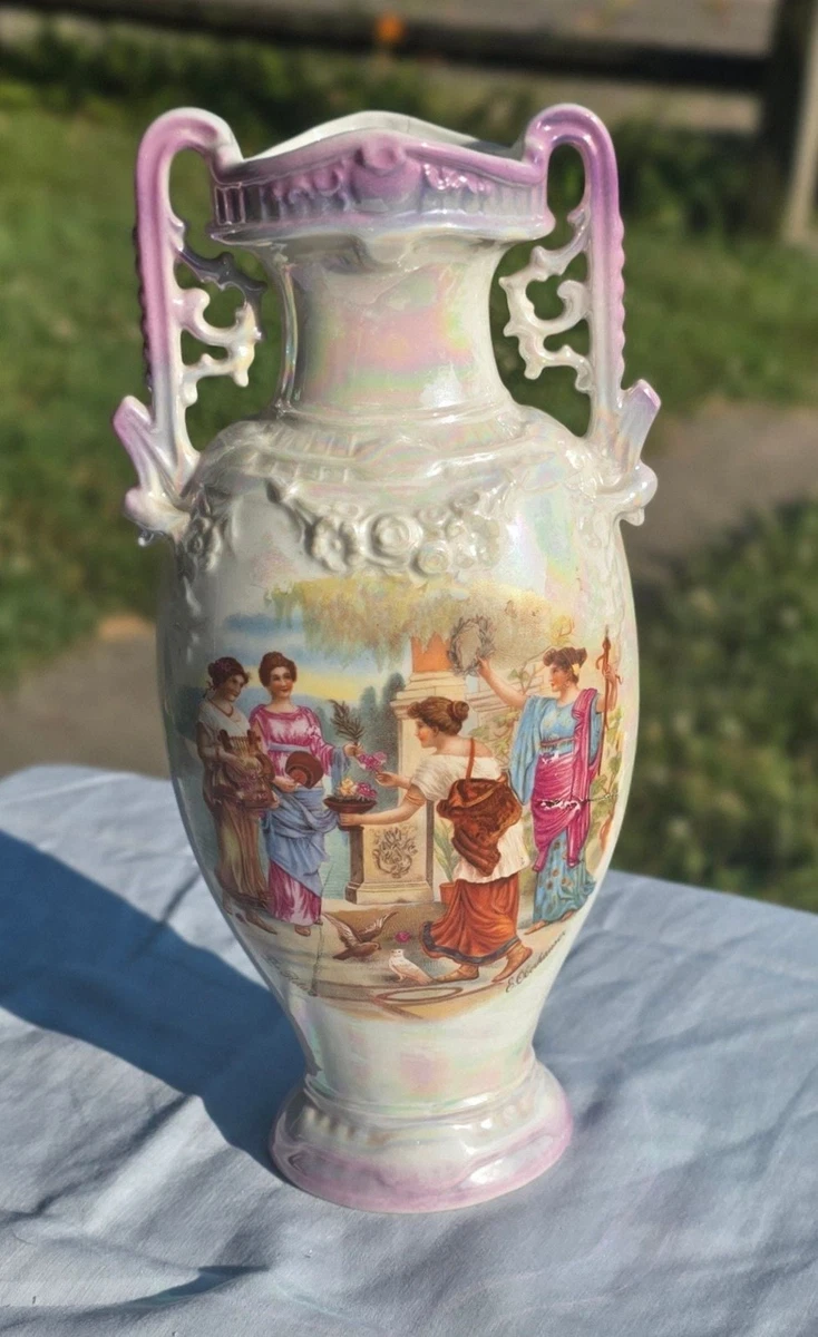 Czechoslovakia Vase In Antique Ceramic & Porcelain Vases for sale