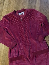 Alfred Dunner Women  s Two Piece Set Magenta Size 14 Top 18 Bottom