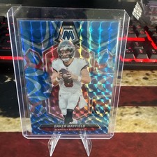 2024 Panini Mosaic - Baker Mayfield #204 Reactive Blue Mosaic Prizm