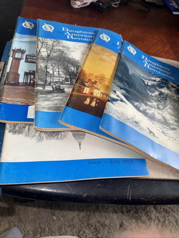 Daughters of the American Revolution Magazines lot of 10 issues Full Year 1972