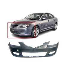 Bumper Cover Fascia For 2007 2008 2009 Mazda 3 Sedan 07-09 I Gx Gs Front