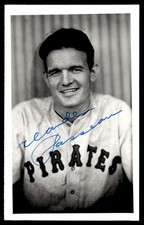 Claude Passeau Pirates Baseball Signed Postcard Brace Photo JSA Pre-Cert *X1240
