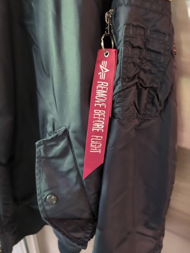 Alpha Industries Flight Jacket Pre-owned Great Condition NASA Four NASA Patches - Picture 17 of 22