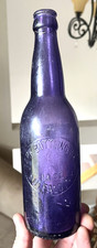 NICE AMETHYST BEER BOTTLE PARK BOTTLING WORKS BUFFALO, NY 1910'S ERA DUG L@@K
