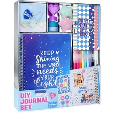 DIY Journal Kit for Girls Scrapbook Diary Set Gift for Ages 8-14 Stationery Set