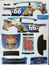 Custom 2025 Joey Gase 66 King Of The Hill 1/64 Scale NASCAR Peel  Stick Decals