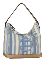 TOM Tailor Gilda Hobo Bag M Schultertasche Tasche Stripes Blue Hellblau Creme
