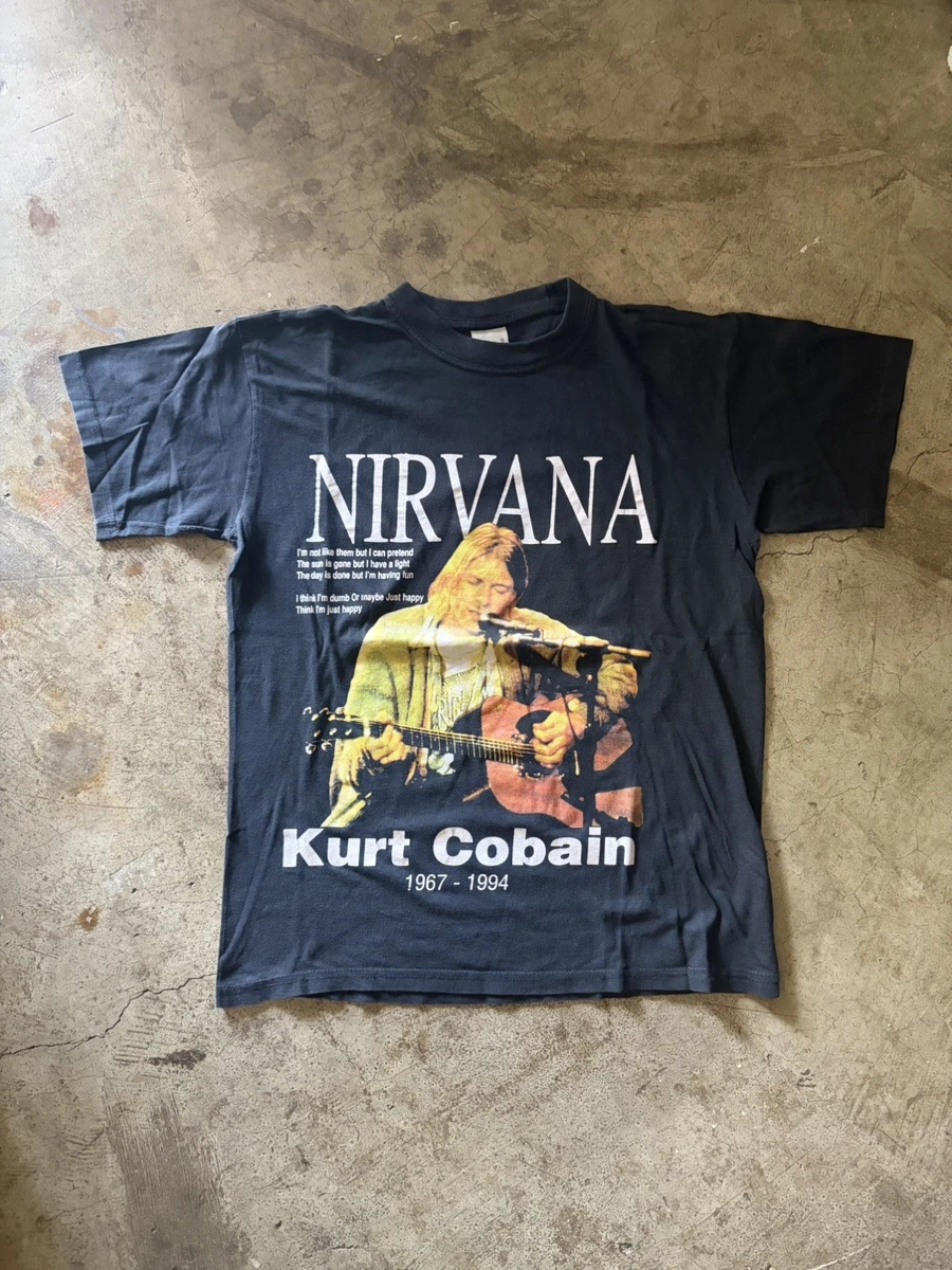Kurt Cobain T Shirt Vintage In Men's T-Shirts for sale - eBay