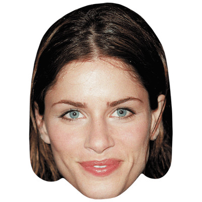 Amanda Peet (Young) Big Head. Larger than life mask.