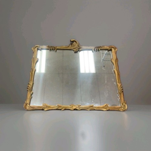 Mid century wall mirror with an antique goldFrame 36 x 28