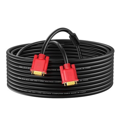 1 PC VGA Cable 15Feet VGA to VGA HD15 Monitor Cord for PC Laptop Projector