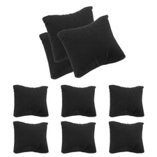 12 Stück Samtarmband-Uhrenkissen,Schmuck-Präsentationskissen für Armband,schwarz