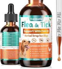 Flea Tick Prevention Support - Natural Comfort for Dog with Fish Oil
